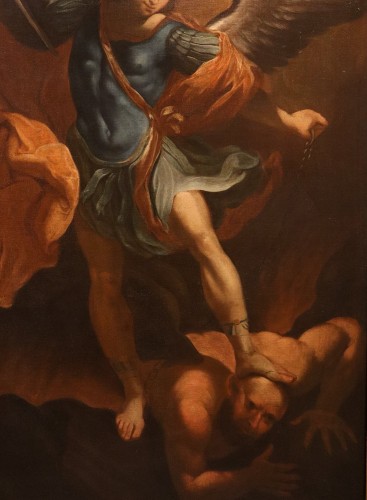 Antiquités - The Archangel Michael, Italian school of the 17th century Follower Of Guido Reni