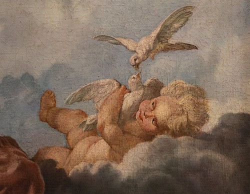 Vénus et Cupidon, attribué à Noël Hallé (1711 - 1781) - Antichità Castelbarco