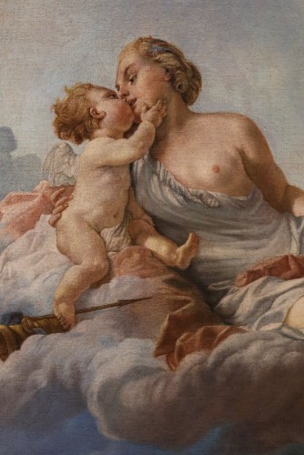 Antiquités - Vénus et Cupidon, attribué à Noël Hallé (1711 - 1781)