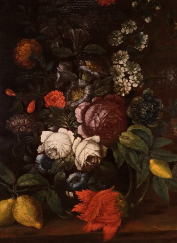 Paintings & Drawings  - Still Life With Flowers, Italy 17th century