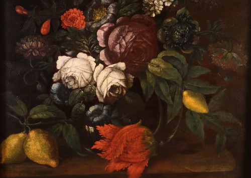 Still Life With Flowers, Italy 17th century - Louis XIV
