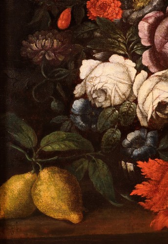 Louis XIV - Still Life With Flowers, Italy 17th century