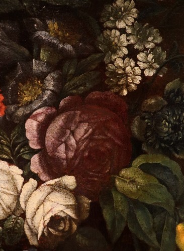 Antiquités - Still Life With Flowers, Italy 17th century
