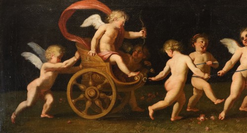 Louis XIII - Jeu d'amours avec le char de Vénus, atelier de Francesco Albani (1578 - 1660)