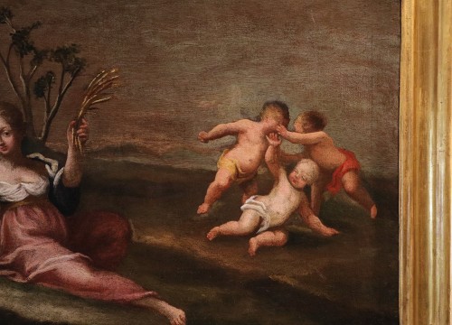 Allégorie de l'Été sous les traits de Cérès, École française du XVIIe siècle - Antichità Castelbarco