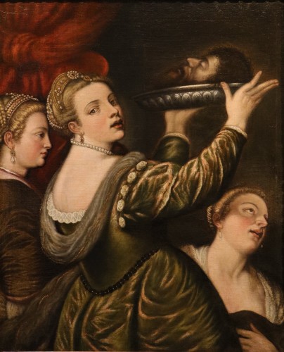 Salome With The Head Of John The Baptist, Italian school of the late 16th century - Paintings & Drawings Style Louis XIII