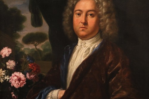 Louis XV - Portrait d'un gentilhomme, école romaine du XVIIIe siècle