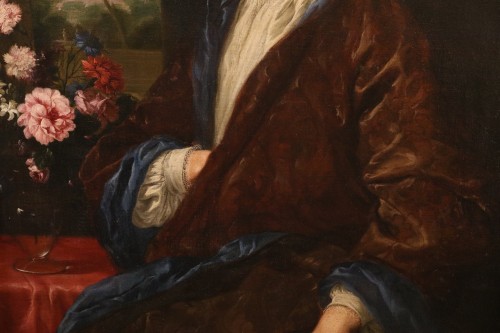 Antiquités - Portrait d'un gentilhomme, école romaine du XVIIIe siècle