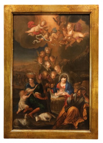 The Adoration Of The Shepherds, Flemish painter of the 17th century