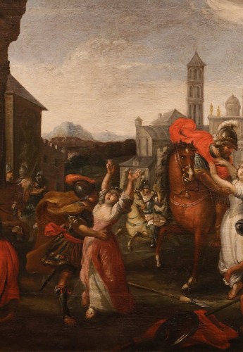 L'enlèvement des Sabines, école italienne dju 17e siècle - Louis XIII