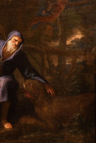 Les tentations de saint Antoine, atelier de Pier Francesco Mola (1612 – Rome, 1666) - Antichità Castelbarco