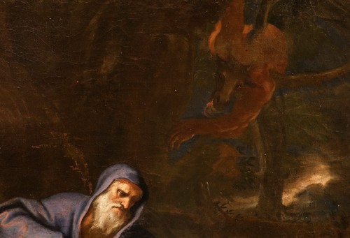Louis XIII - Les tentations de saint Antoine, atelier de Pier Francesco Mola (1612 – Rome, 1666)
