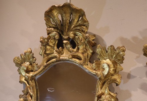 Paire de miroirs - Italie, Venise XVIIIe siècle - Antichità Castelbarco