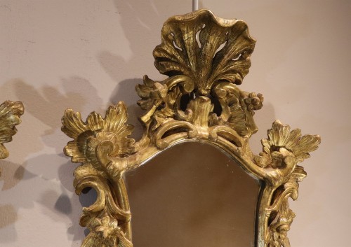 Paire de miroirs - Italie, Venise XVIIIe siècle - Louis XV