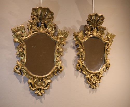 Louis XV - Paire de miroirs - Italie, Venise XVIIIe siècle