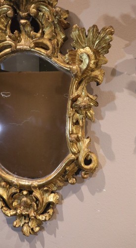 Antiquités - Paire de miroirs - Italie, Venise XVIIIe siècle