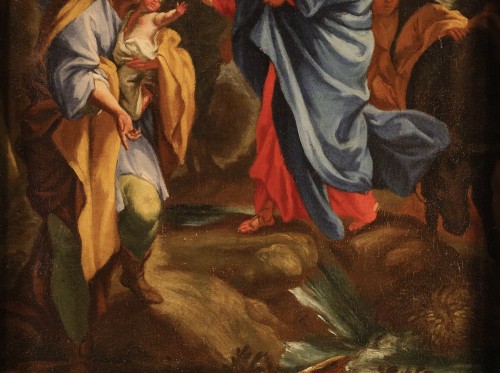 Louis XIV - La Sainte Famille avec des anges (esquisse), école italienne du 17e siècle