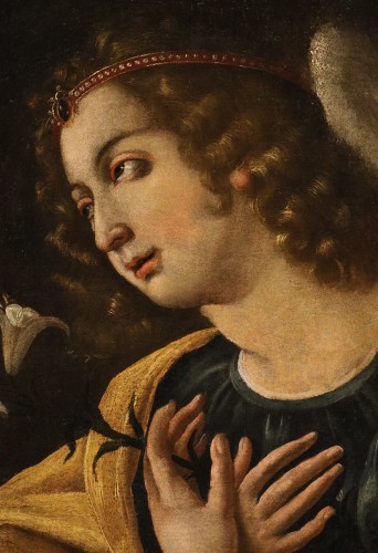 Tableaux et dessins Tableaux XVIIe siècle - L'ange annonciateur, école italienne fin 17e siècle