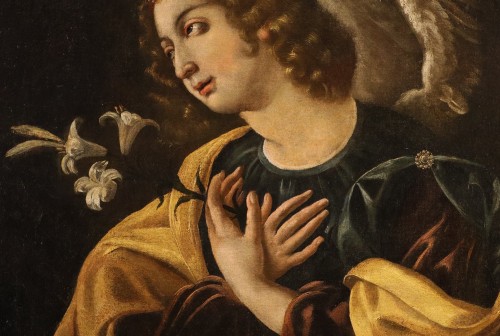 XVIIe siècle - L'ange annonciateur, école italienne fin 17e siècle