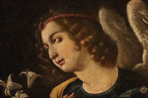 Louis XIII - L'ange annonciateur, école italienne fin 17e siècle