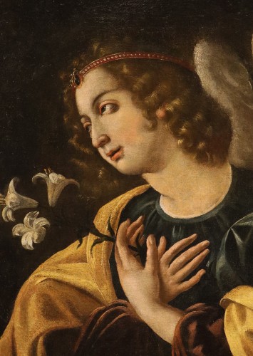 Antiquités - L'ange annonciateur, école italienne fin 17e siècle