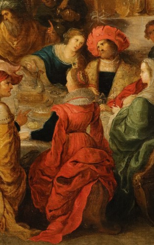 Louis XIII - Les Noces de Cana, école flamande du 17e siècle attribué à Frans Francken II (1581 – 1642)