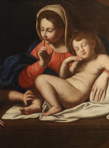 17th century - Madonna Of Silence,Italian school of the 17th century