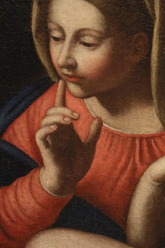 Madonna Of Silence,Italian school of the 17th century - Louis XIV