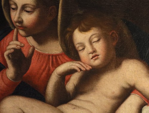 Louis XIV - Madonna Of Silence,Italian school of the 17th century