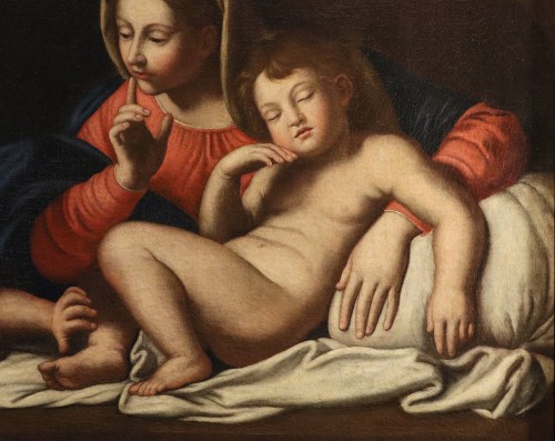 Antiquités - Madonna Of Silence,Italian school of the 17th century