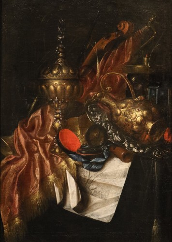 Nature morte « Vanitas », attribuée à Franciscus Gysbrechts (1649 – vers 1677)