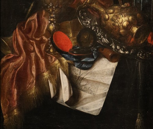 Nature morte « Vanitas », attribuée à Franciscus Gysbrechts (1649 – vers 1677) - Antichità Castelbarco
