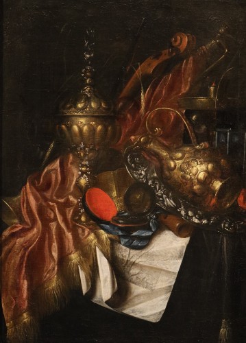 XVIIe siècle - Nature morte « Vanitas », attribuée à Franciscus Gysbrechts (1649 – vers 1677)
