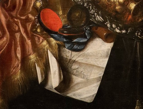 Antiquités - Nature morte « Vanitas », attribuée à Franciscus Gysbrechts (1649 – vers 1677)