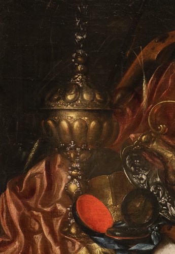 Antiquités - Nature morte « Vanitas », attribuée à Franciscus Gysbrechts (1649 – vers 1677)