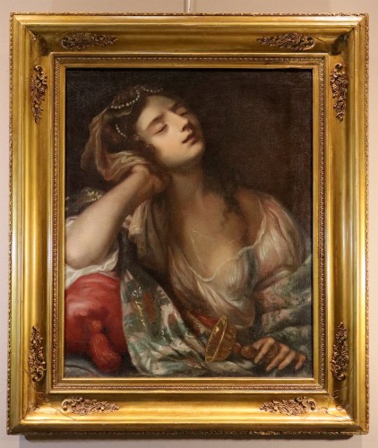 The Suicide Of Queen Sofonisba, italian school of the 17th century - Paintings & Drawings Style Louis XIII
