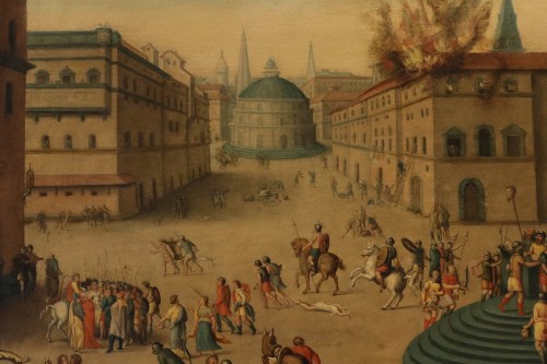 Antiquités - Le massacre ordonné par les Triumvirs, École française fin du 16e siècle