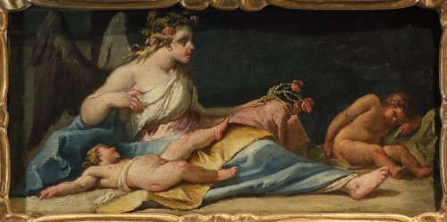Gaspare Diziani (1689 – 1767), Allegory Of Sleep - Paintings & Drawings Style Louis XV