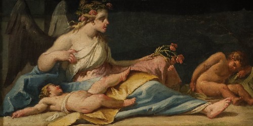 Antiquités - Gaspare Diziani (1689 – 1767), Allegory Of Sleep
