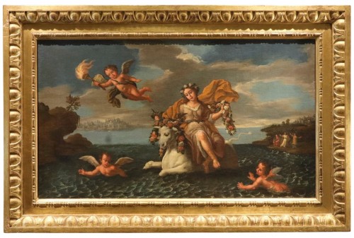 L'Enlèvement d'Europe, école italienne du 18e siècle