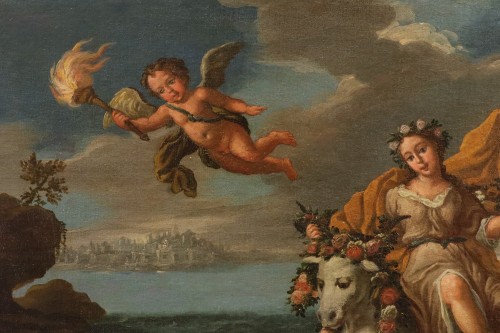 XVIIIe siècle - L'Enlèvement d'Europe, école italienne du 18e siècle