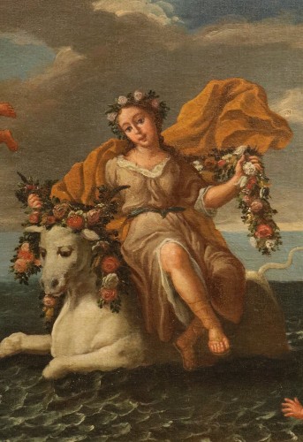 Antiquités - L'Enlèvement d'Europe, école italienne du 18e siècle