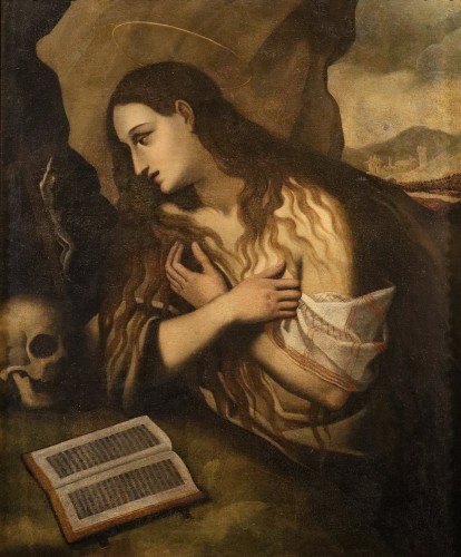 Marie-Madeleine pénitente, école italienne du 17e siècle
