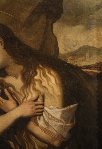 Antiquités - Marie-Madeleine pénitente, école italienne du 17e siècle
