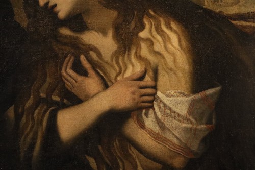 Antiquités - Marie-Madeleine pénitente, école italienne du 17e siècle
