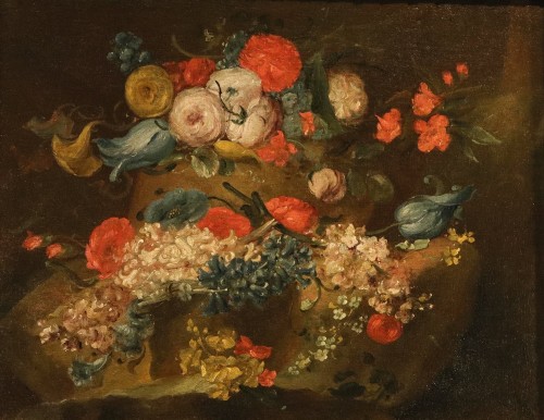 Paire de natures mortes florales, attribué à Antoine Monnoyer (1671 - 1747) - Antichità Castelbarco