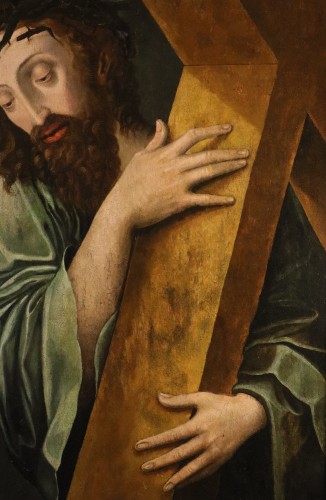 Tableaux et dessins Tableaux XVIe siècle - Christ portant la croix, atelier de Michael Coxie (1499 – 1592)