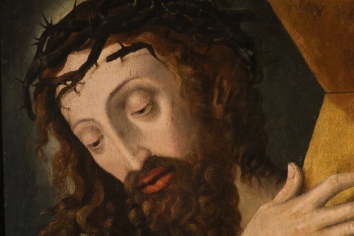 Antiquités - Christ portant la croix, atelier de Michael Coxie (1499 – 1592)
