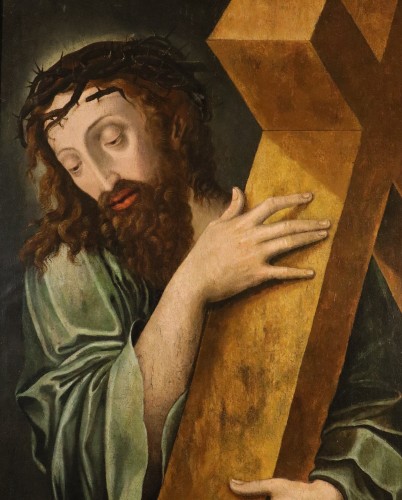 Antiquités - Christ portant la croix, atelier de Michael Coxie (1499 – 1592)