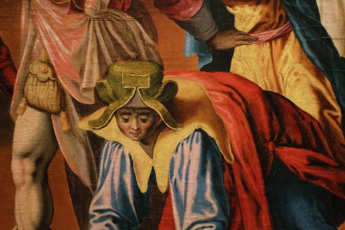 Antiquités - Christ chassé du Temple de Jérusalem, atelier de Maarten de Vos (Anvers, 1532 - 1603)